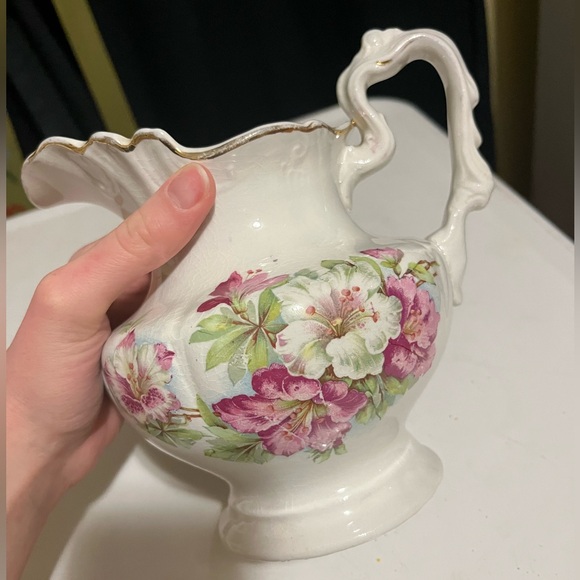 beautiful anchor pottery porcelain pitcher - Picture 2 of 5